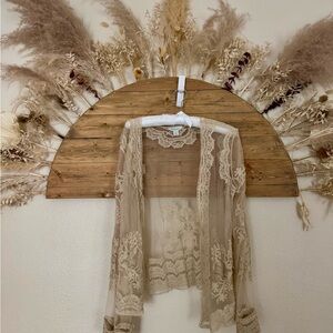 Sundance Cream Lace Faux Floral Accent